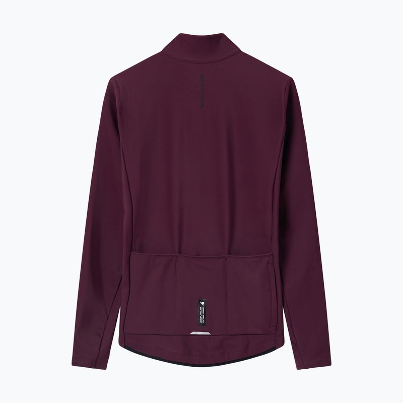 Кофта велосипедна чоловіча Endura Loop Ride L/S Jersey black cherry 8