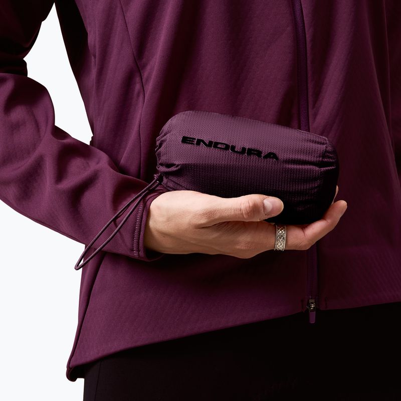 Куртка велосипедна жіноча Endura Alltrack Race Cape black cherry 7