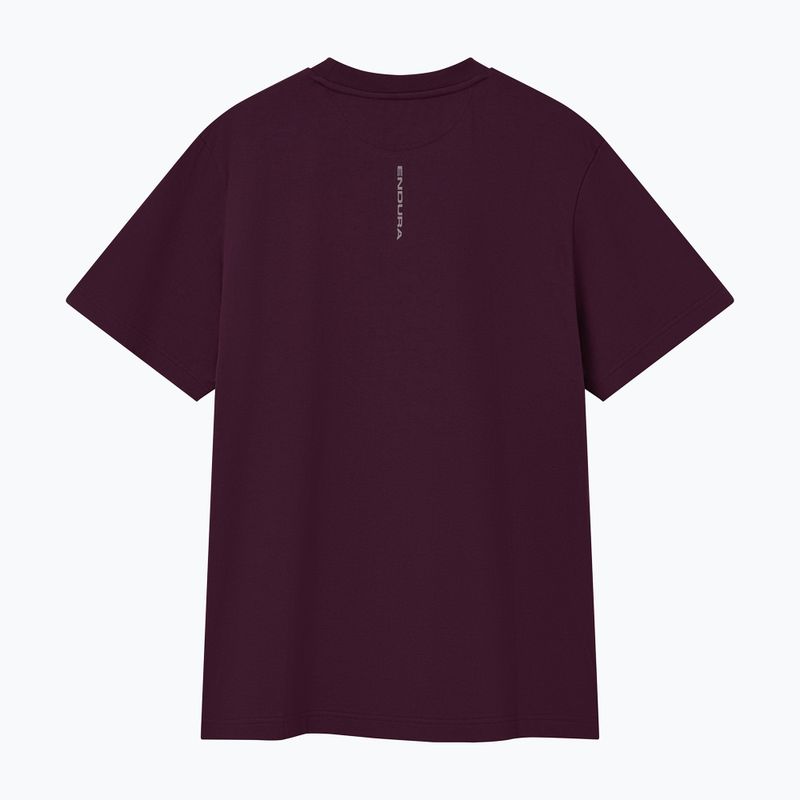 Футболка велосипедна Endura Stacked Logo Graphic Tee black cherry 2