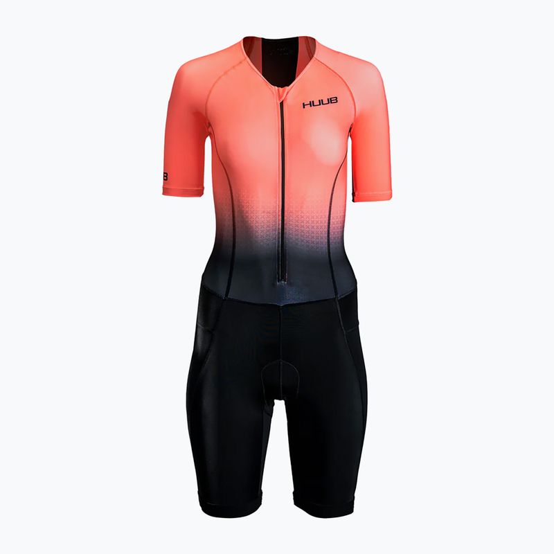 Комбінезон для триатлону жіночий HUUB Commit Long Course Suit black/coral