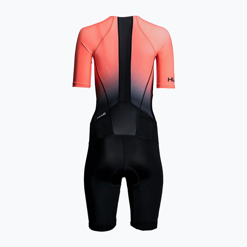 Комбінезон для триатлону жіночий HUUB Commit Long Course Suit black/coral 2