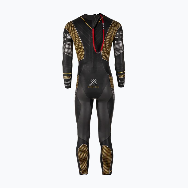 Гідрокостюм для плавання чоловічий HUUB Pinnacle silver / yellow 2