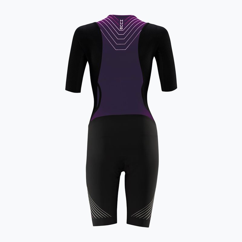 Комбінезон велосипедний жіночий HUUB Pinnacle Tri Suit W black / grape 2