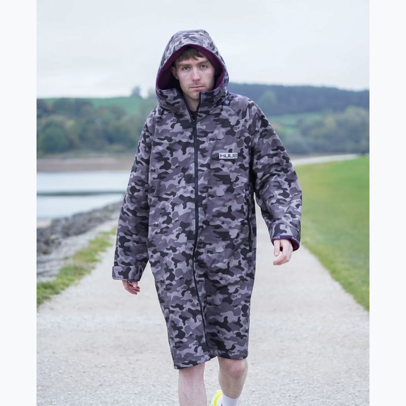 Пальто HUUB Changing Robe black grey camo 3