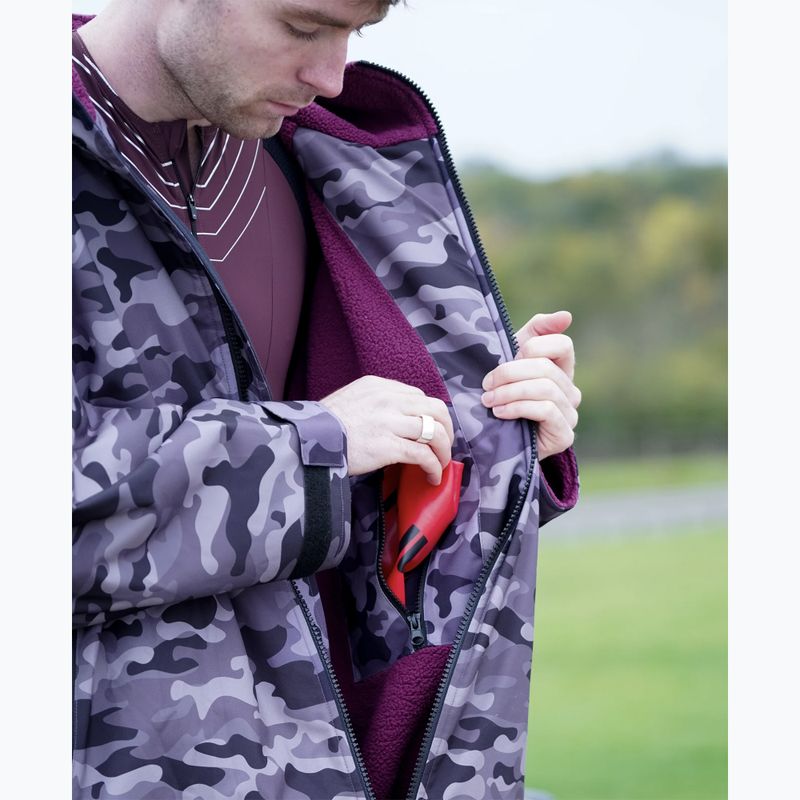 Пальто HUUB Changing Robe black grey camo 4