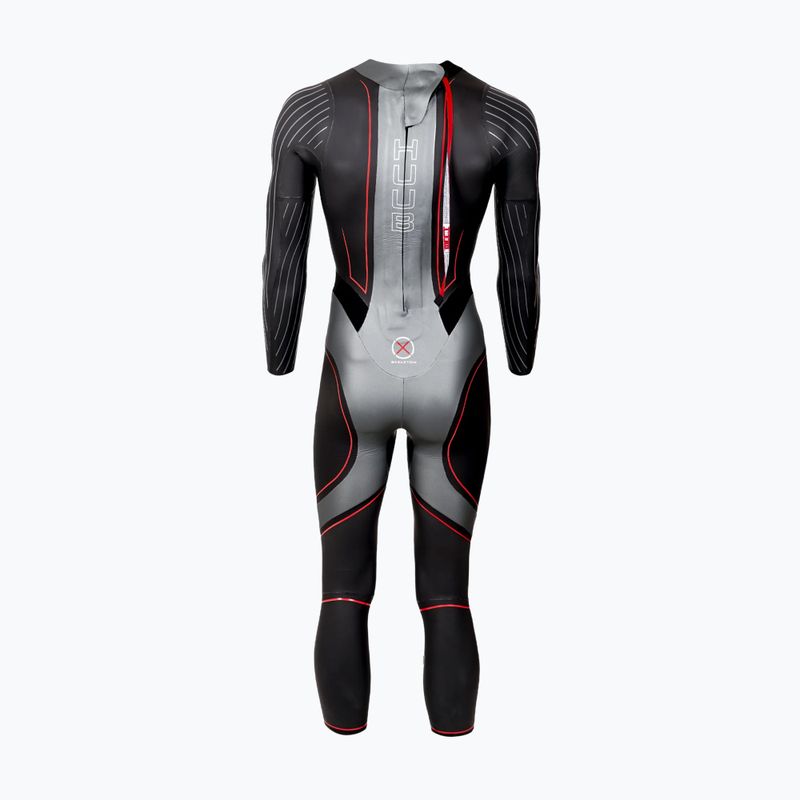 Гідрокостюм тріатлонний чоловічий HUUB Aegis XV 3:5 black/silver 2