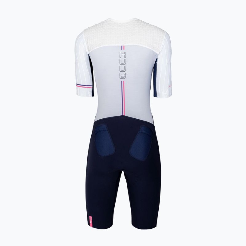 Комбінезон для тріатлону жіночий HUUB Anemoi 3 SUB22 white/navy/pink 2