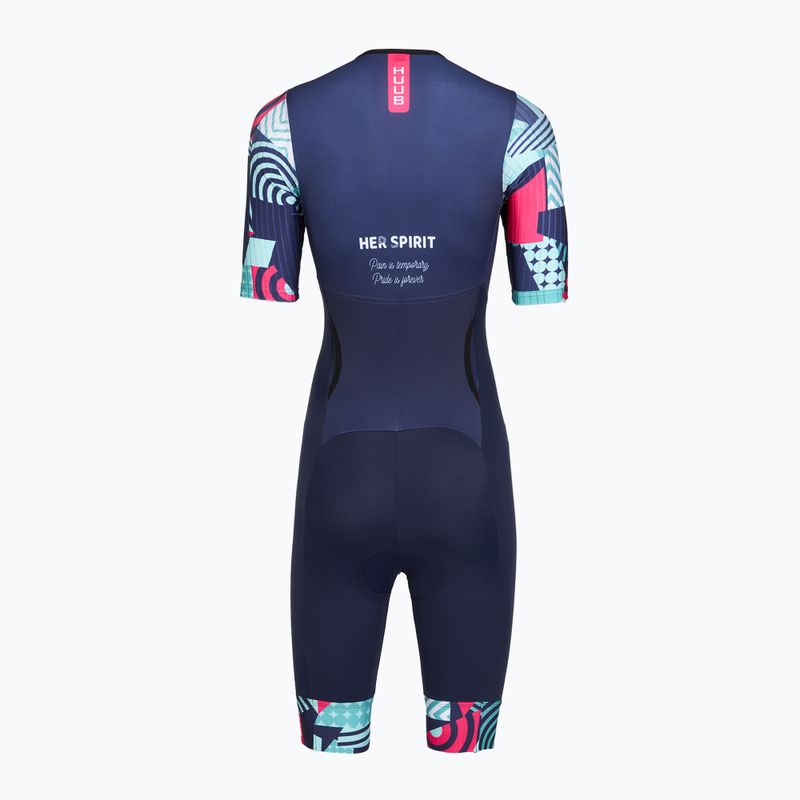 Комбінезон для тріатлону жіночий HUUB Her Spirit Trisuit navy/band 2