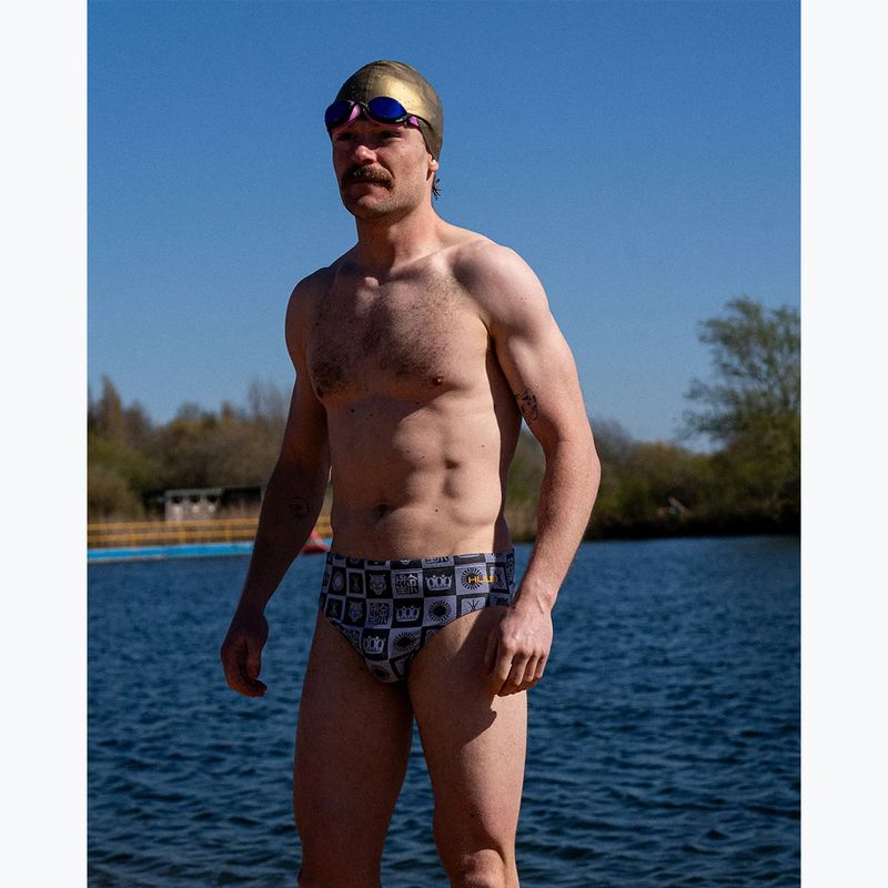 Плавки чоловічі HUUB Trunk Yee gray/orange 3