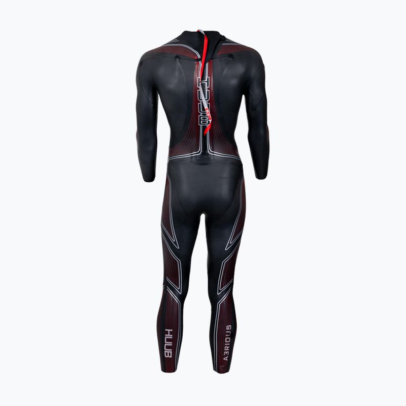 Гідрокостюм тріатлонний чоловічий HUUB Aerious III 3:5 black/red 3
