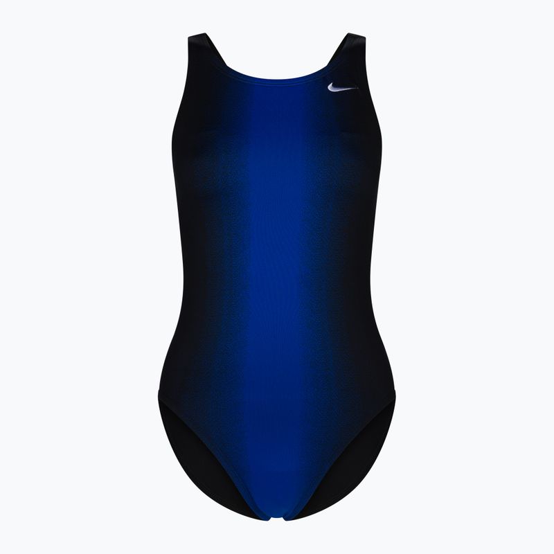 Купальник суцільний жіночий Nike Fade Sting чорно-синій NESS8050