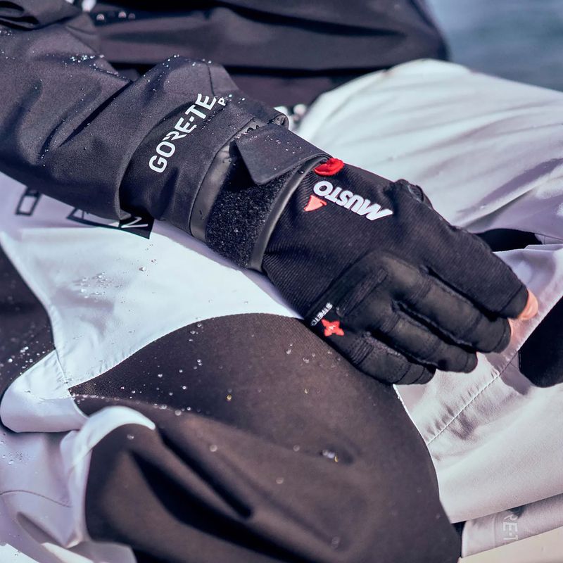 Вітрильні рукавички Musto Performance з короткими пальцями чорні 3