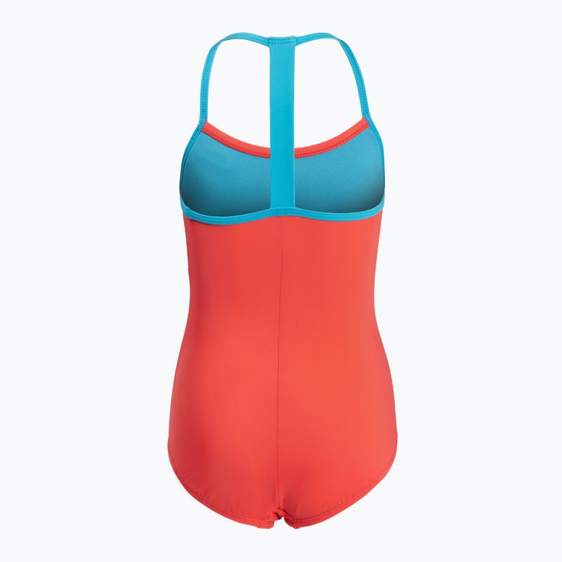 Купальник суцільний дитячий  Nike Solid Girl II помаранчевий NESS9629-859 2