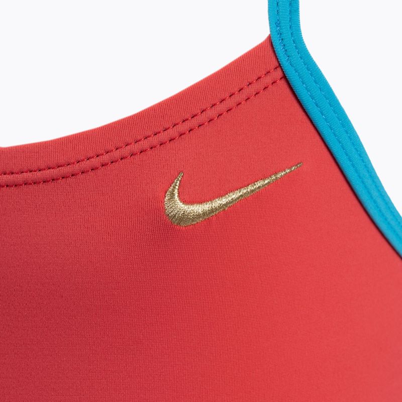 Купальник суцільний дитячий  Nike Solid Girl II помаранчевий NESS9629-859 3