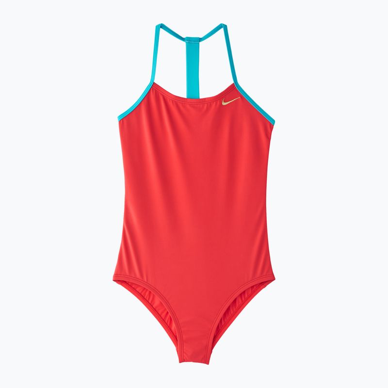 Купальник суцільний дитячий  Nike Solid Girl II помаранчевий NESS9629-859 4