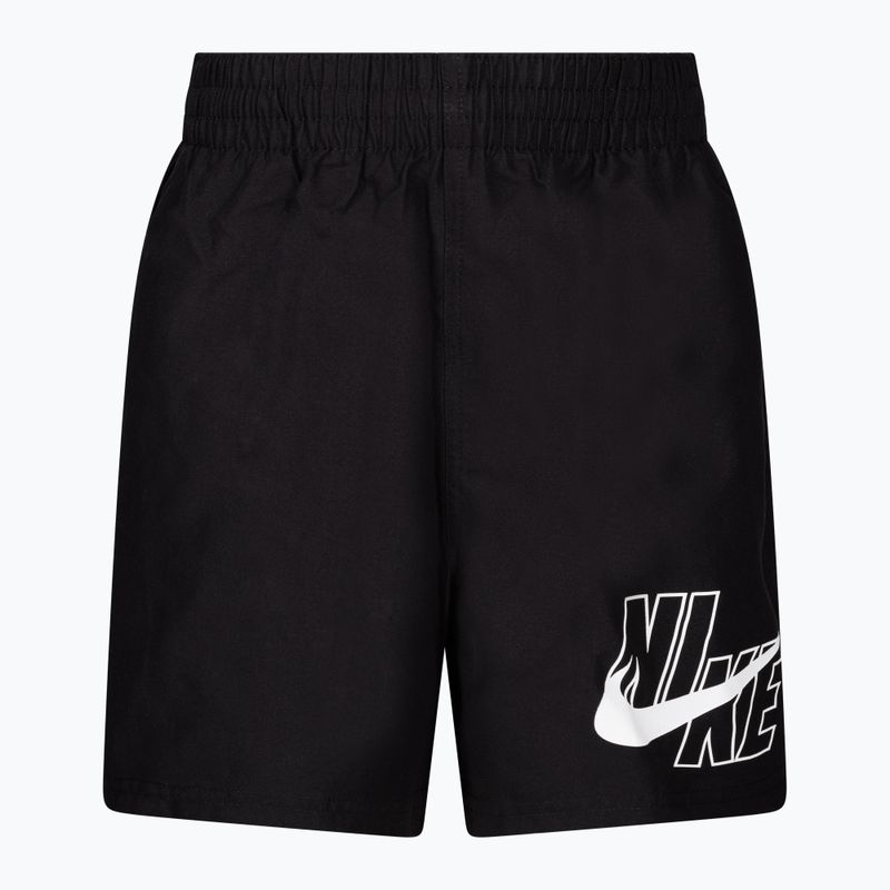 Шорти для плавання дитячі Nike Logo Solid Lap чорні NESSA771-001