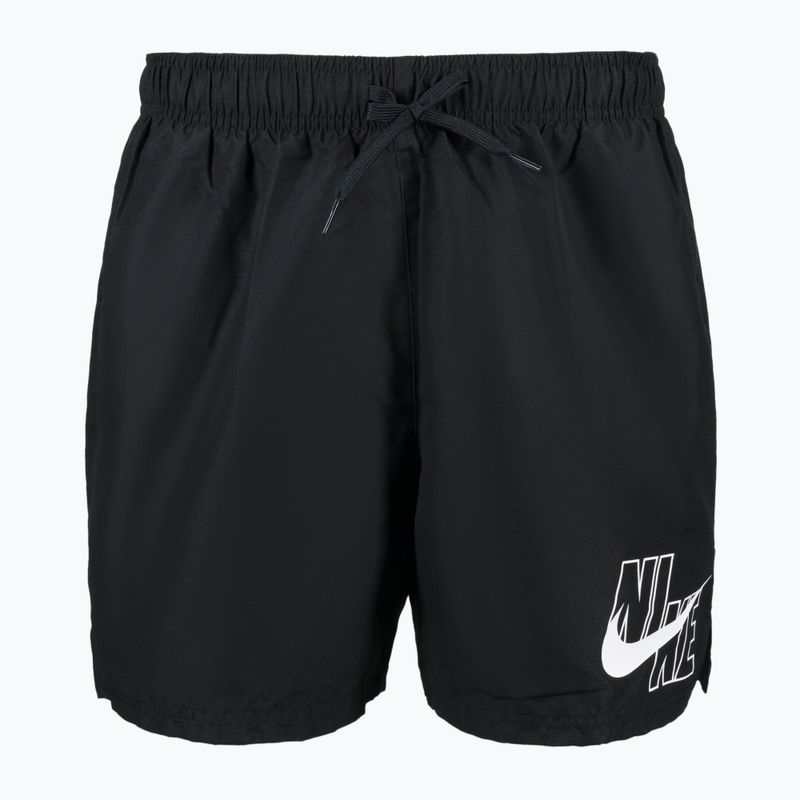 Шорти для плавання чоловічі Nike Logo Solid 5" Volley чорні NESSA566-001