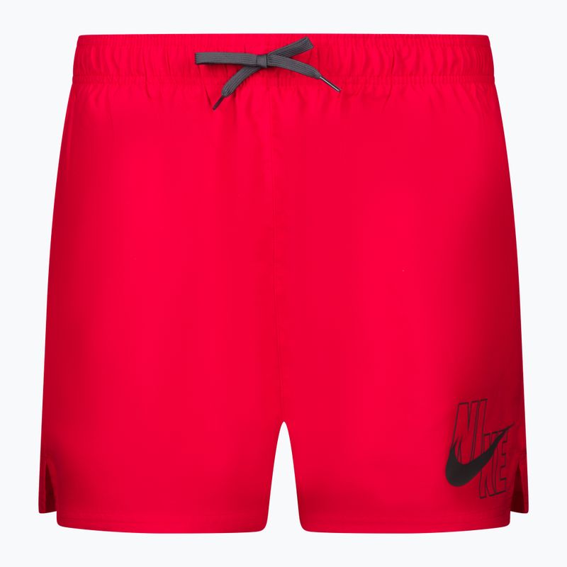 Шорти для плавання чоловічі Nike Logo Solid 5" Volley червоні NESSA566-614