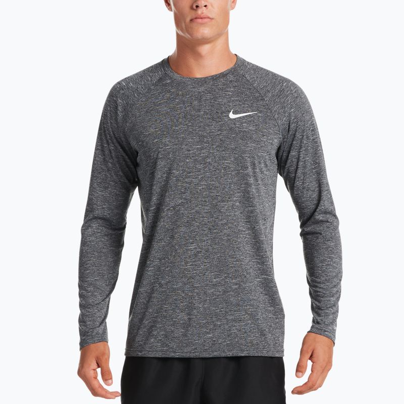 Лонгслів тренувальний чоловічий Nike Heather чорний NESSA590-001