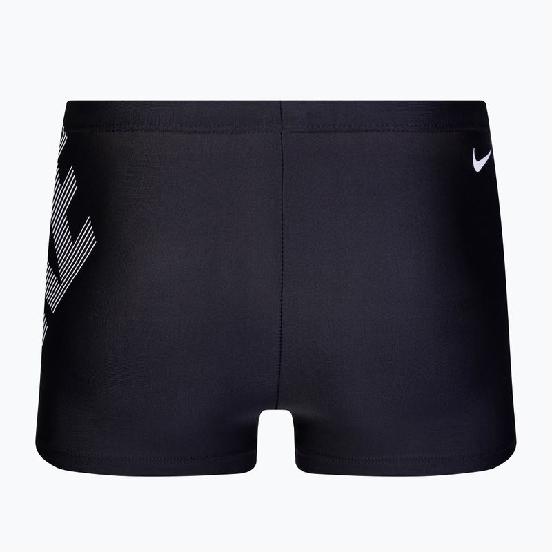 Боксери купальні чоловічі Nike Tilt Logo Aquashort чорні NESSA010 2