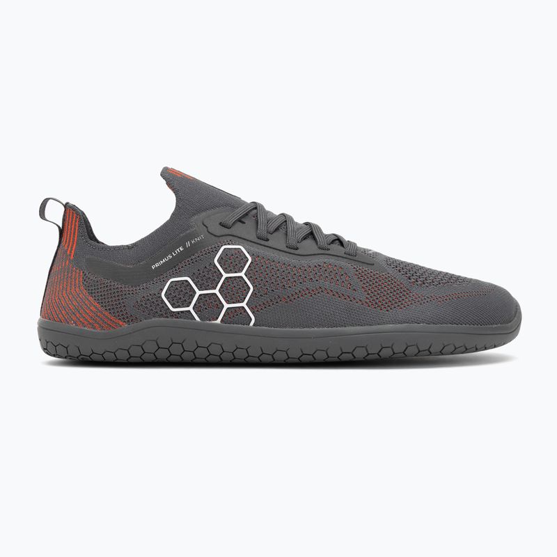Кросівки barefoot чоловічі Vivobarefoot Primus Lite Knit obsidian/cherry tomato 2