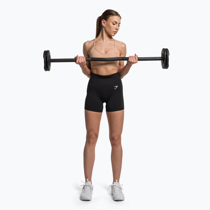 Шорти для тренувань жіночі Gymshark Vital Seamless black marl 2