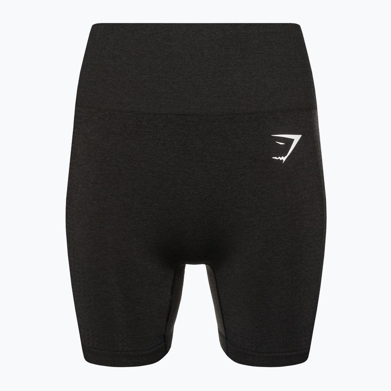 Шорти для тренувань жіночі Gymshark Vital Seamless black marl 5