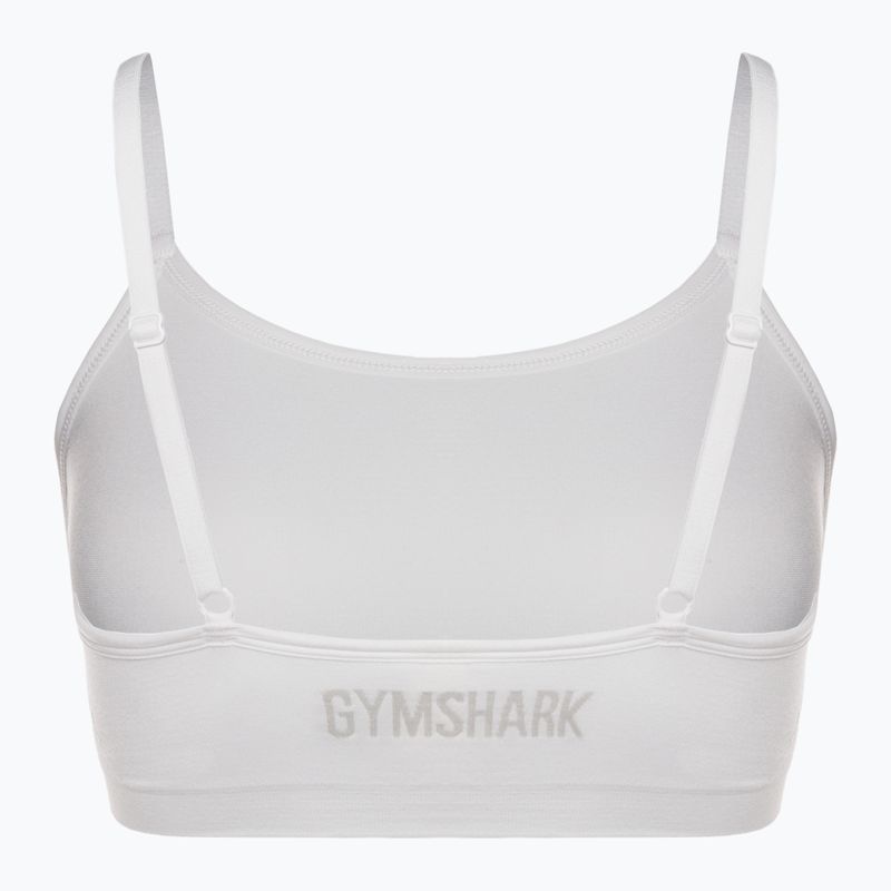 Бюстгальтер спортивний Gymshark Seamless Bralette High Neck white 6