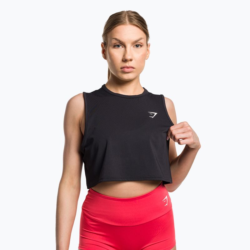 Топ тренувальний жіночий Gymshark Training Crop Tank black