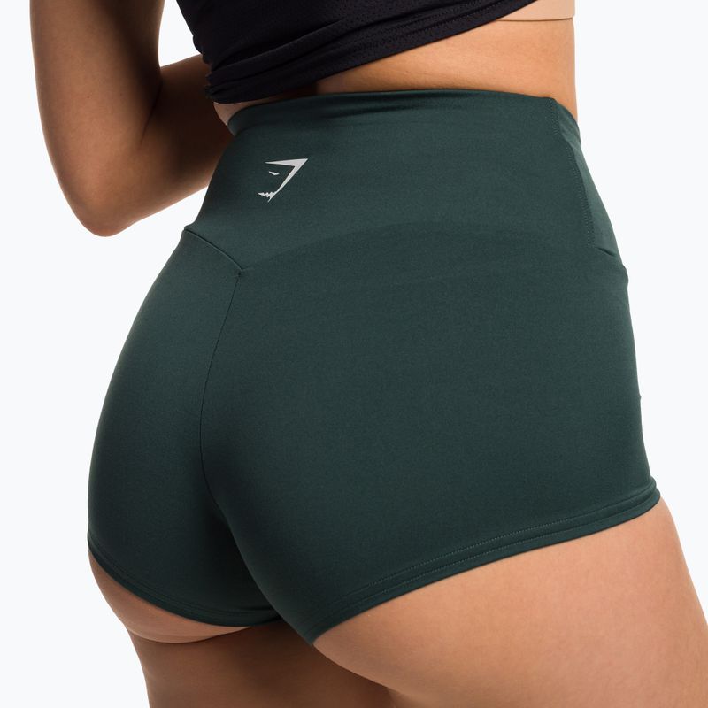 Шорти для тренувань жіночі Gymshark Training Quad obsidian green 4