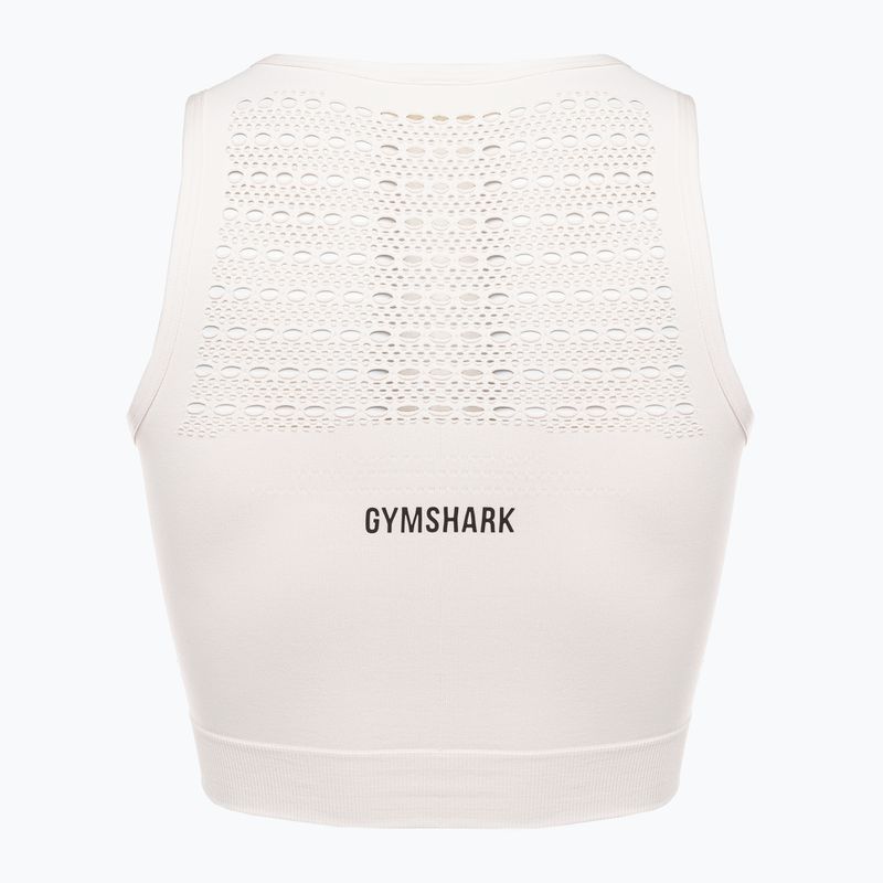Топ тренувальний жіночий Gymshark Energy Seamless Crop Top cream white 6