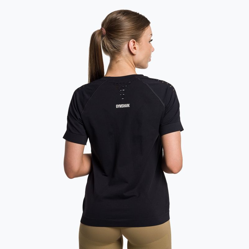 Футболка для тренувань жіноча Gymshark Energy Seamless black 3