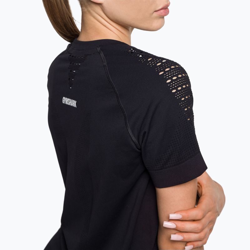 Футболка для тренувань жіноча Gymshark Energy Seamless black 4