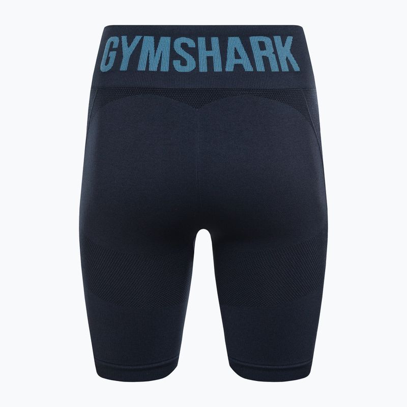 Шорти для тренувань жіночі Gymshark Flex Cycling navy blue 7