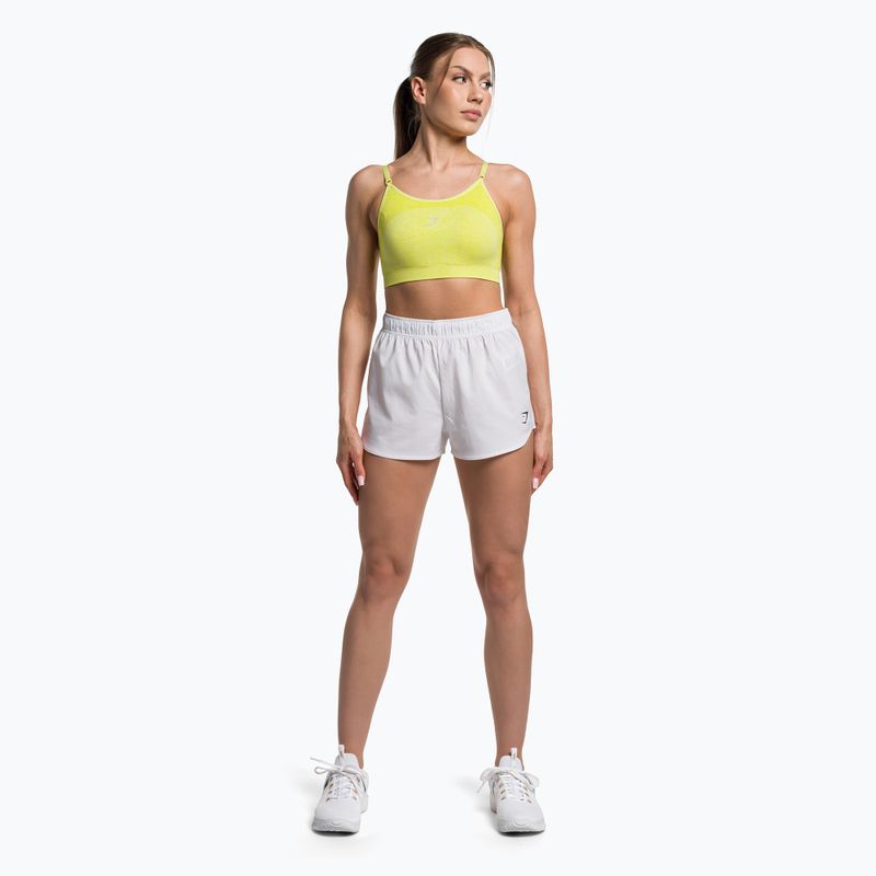 Шорти для тренувань жіночі Gymshark Basic Loose Training white 2