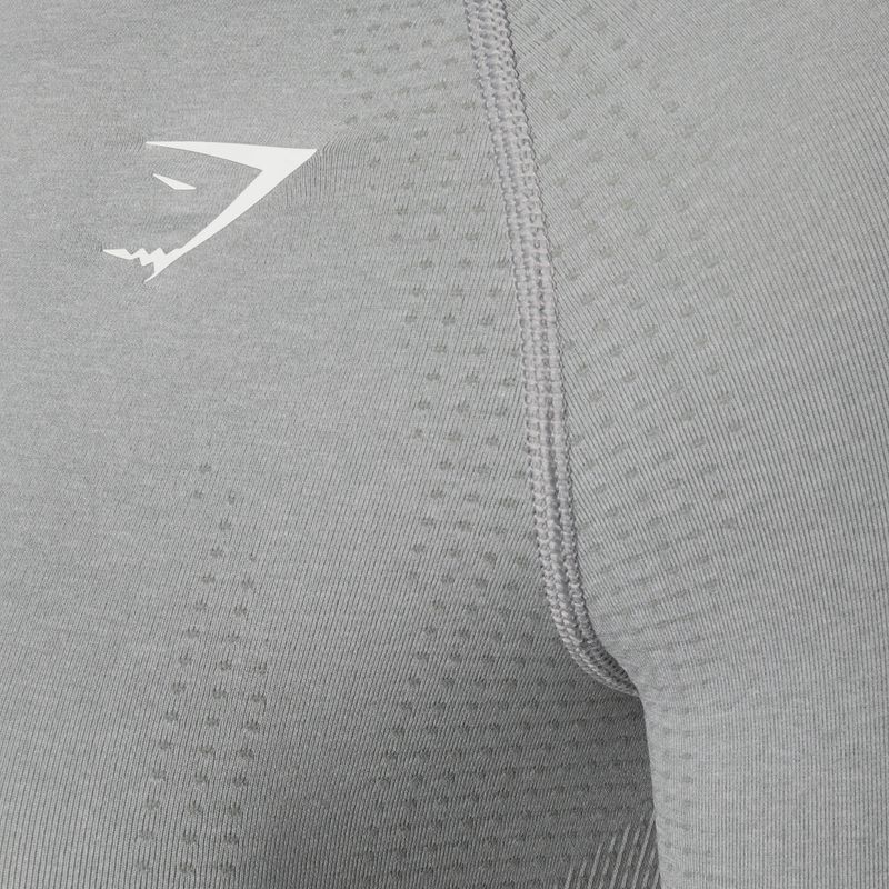 Топ лонгслів тренувальний жіночий Gymshark Vital Seamless Crop Top light grey 7