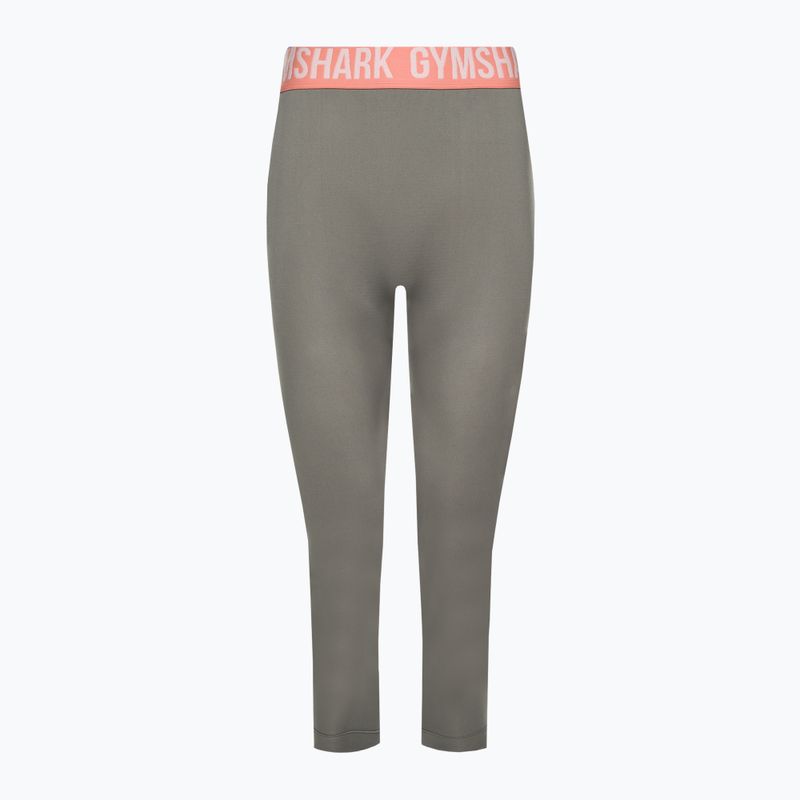 Легінси тренувальні жіночі Gymshark Fit Cropped smokey grey 5