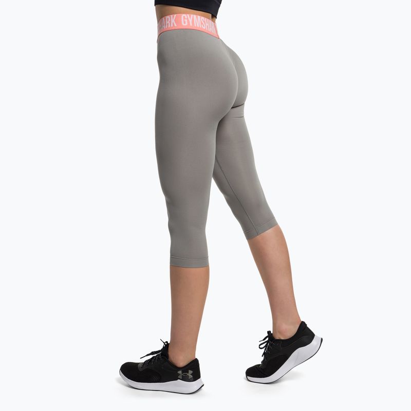 Легінси тренувальні жіночі Gymshark Fit Cropped smokey grey 3