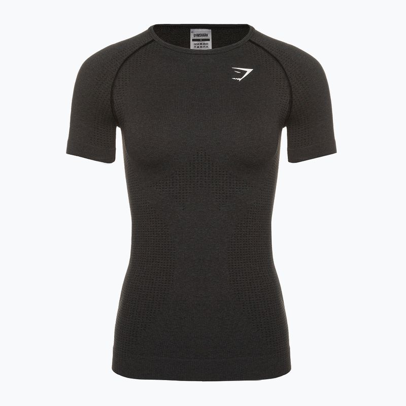 Футболка для тренувань жіноча Gymshark Vital Seamless black/marl 5