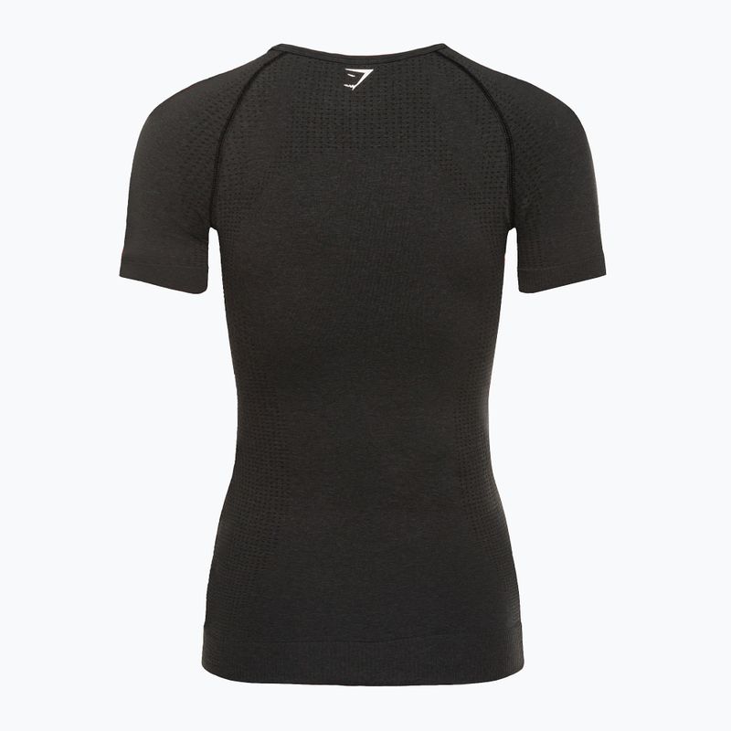 Футболка для тренувань жіноча Gymshark Vital Seamless black/marl 6