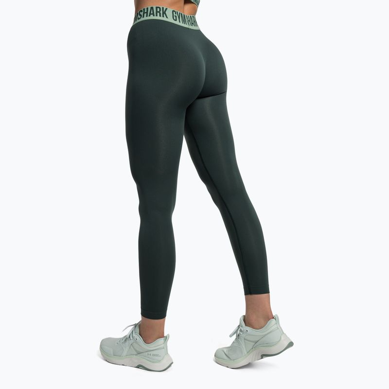 Легінси тренувальні жіночі Gymshark Fit obsidian green 3