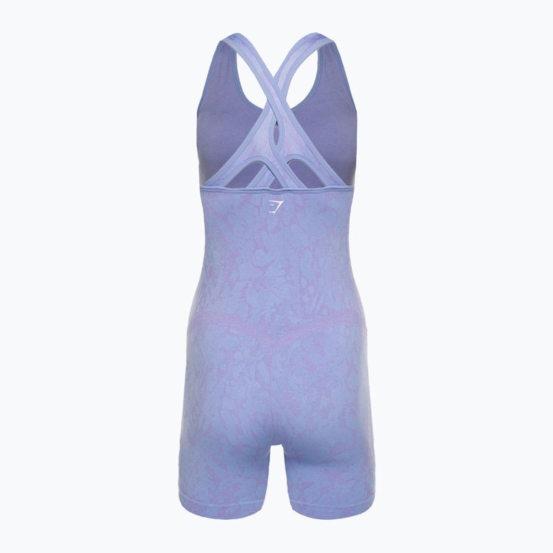 Бюстгальтер спортивний Gymshark Adapt Animal Butterfly alpine blue/purple/white 6