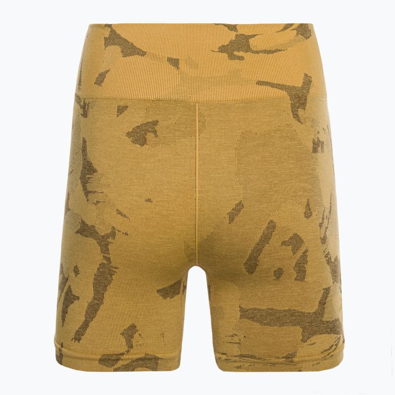 Шорти для тренувань жіночі Gymshark Adapt Camo Savanna Seamless indian yellow 6