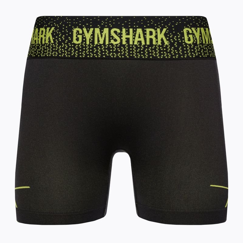 Шорти для тренувань жіночі Gymshark Apex Seamless Low Rise green/black 5