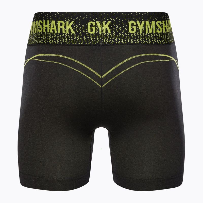 Шорти для тренувань жіночі Gymshark Apex Seamless Low Rise green/black 6