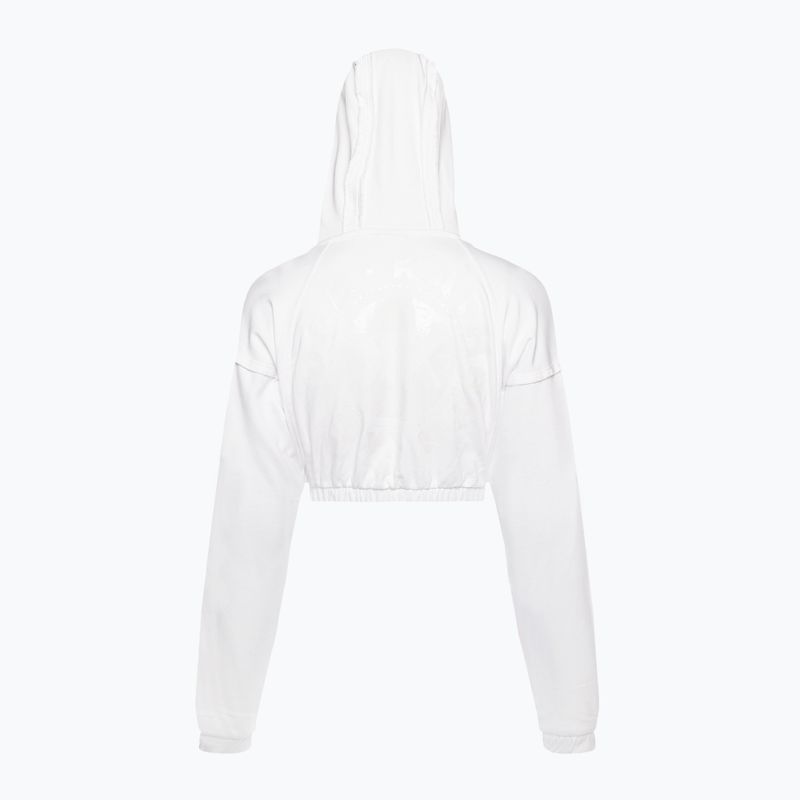 Кофта тренувальна жіноча Gymshark KK Twins Zip Up Crop white 6