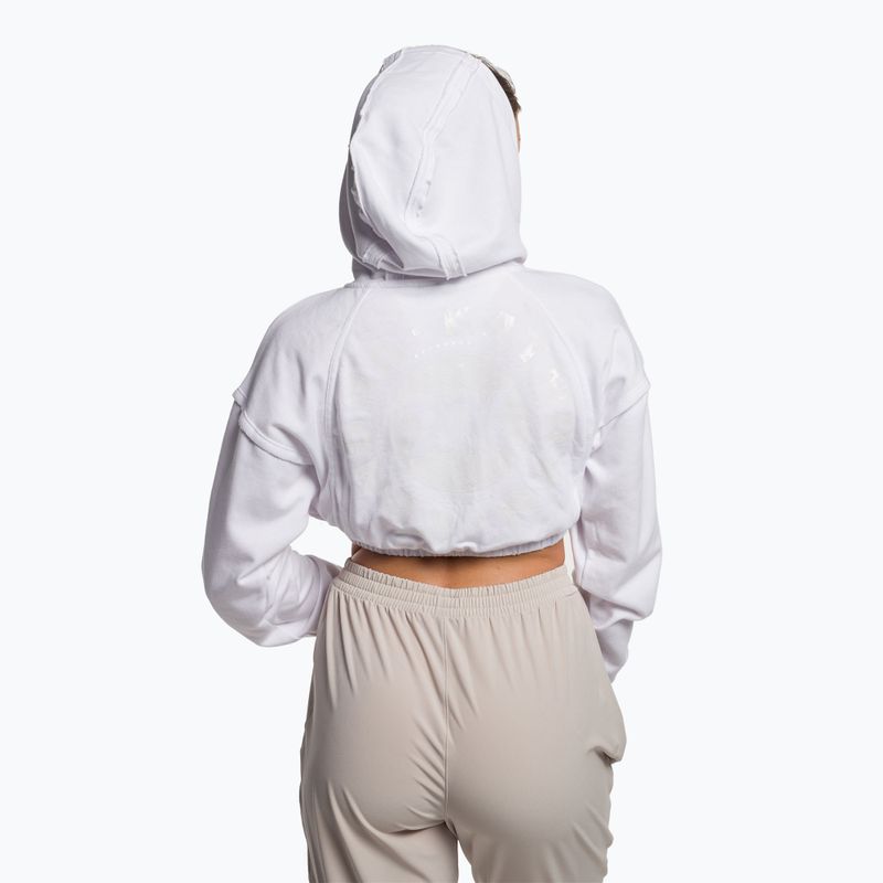 Кофта тренувальна жіноча Gymshark KK Twins Zip Up Crop white 3