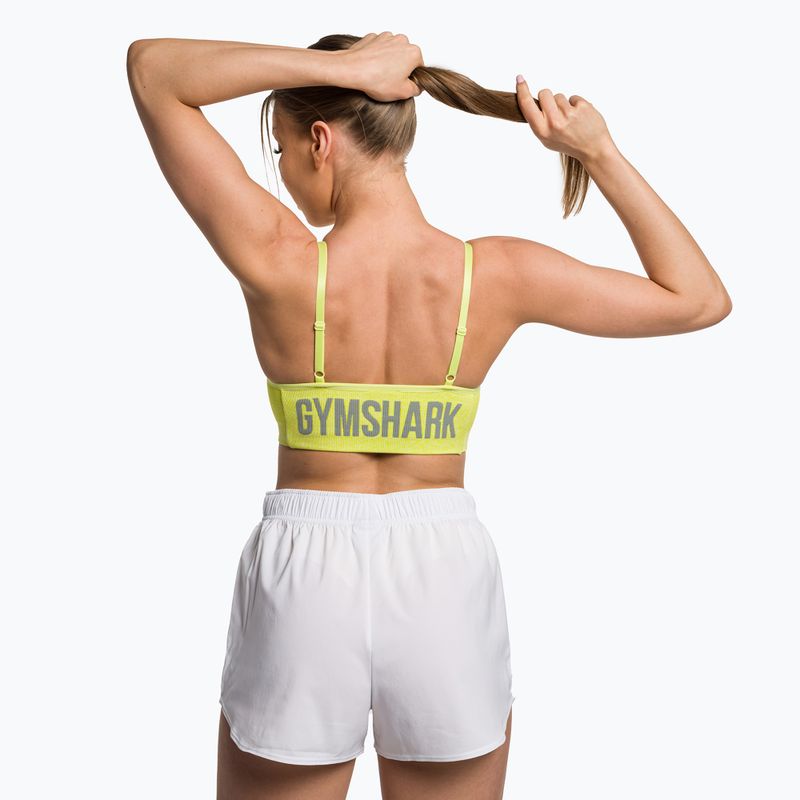 Бюстгальтер спортивний Gymshark Flex Strappy Sports glitch yellow marl 3