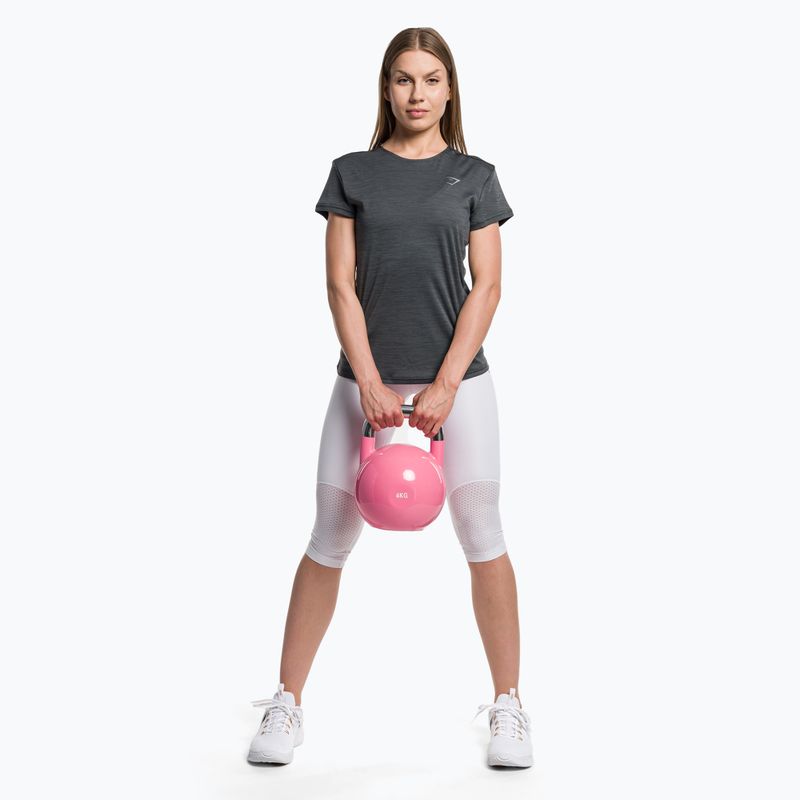 Футболка для тренувань жіноча Gymshark Running Top SS dark/grey 2