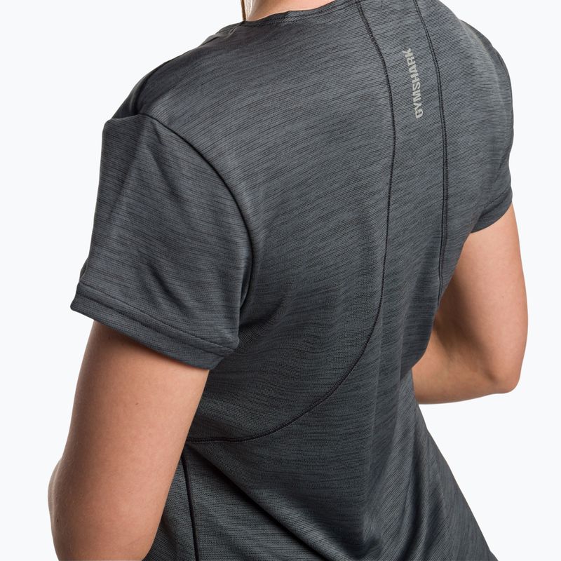 Футболка для тренувань жіноча Gymshark Running Top SS dark/grey 4